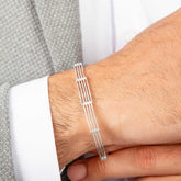 Silver Piece Men's Bracelet